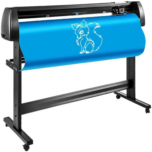 Alt view image 4 of 7 - Vinyl Cutter Plotter Machine, 53" Signmaster Software Sign Making Machine, 1350mm Paper Feed Vinyl Cutter Plotter with Stand (53" 1350mm)