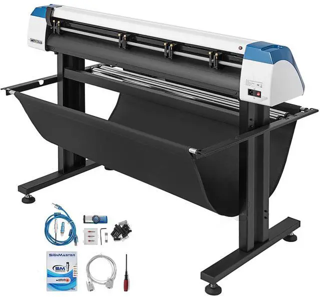 Main image of 53-Inch Automatic Contour Vinyl Cutter Plotter Force & Speed Adjustable Sign Cutting With Floor Stand & Signmaster Software