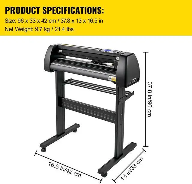 Alt view image 7 of 7 - Vinyl Cutter Machine, 28inch Vinyl Plotter, LCD Display Plotter Cutter, Adjustable Double-Spring Pinch Rollers Sign Cutting Plotter, Plotter with Signmaster Software for Design and Cut