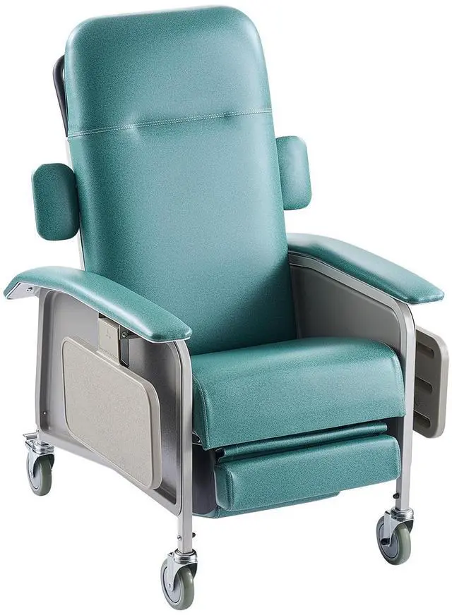 Alt view image 2 of 8 - VEVOR Geri Chair Recliner 4-Position Reclining Geri Chair with Trays & 4 Wheels