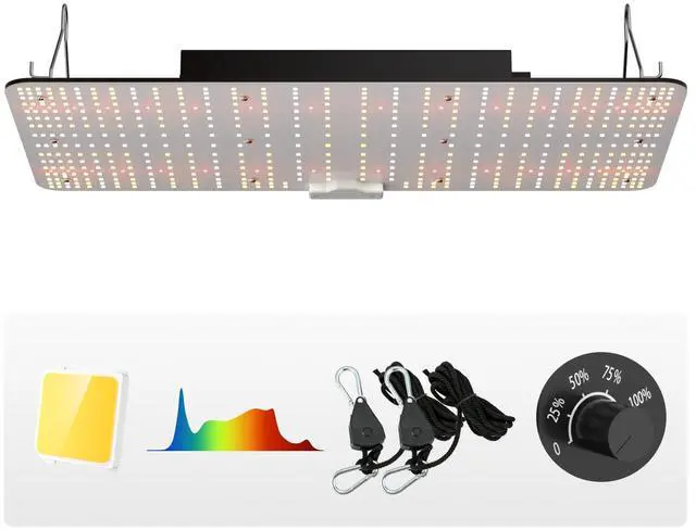 Alt view image 9 of 15 - VEVOR 200W LED Grow Light, Samsung 281B+PRO Chips for Indoor Plants Growing, Full Spectrum Dimmable, High Yield Growing Lamp, Daisy Chain Driver, 2x4/3x3 ft Grow Tent