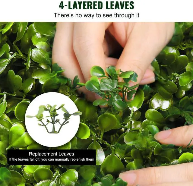 Alt view image 11 of 14 - VEVOR 2 pcs. Artificial Boxwood Tower Topiary Spiral Artificial Plant 122cm high Decorative Plant Green Plastic PE Iron Topiary Plants incl. 10 pcs. Replacement Leaves