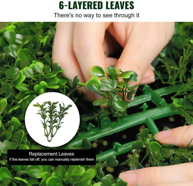 Alt view image 11 of 14 - VEVOR Artificial Topiaries Boxwood Trees, 48 inch Tall (2 Pieces), 3 Ball-Shape Faux Topiaries Plant with Planters, Green Feaux Plant w/ Replaceable Leaves & Port for Decorative Indoor/Outdoor/Garden