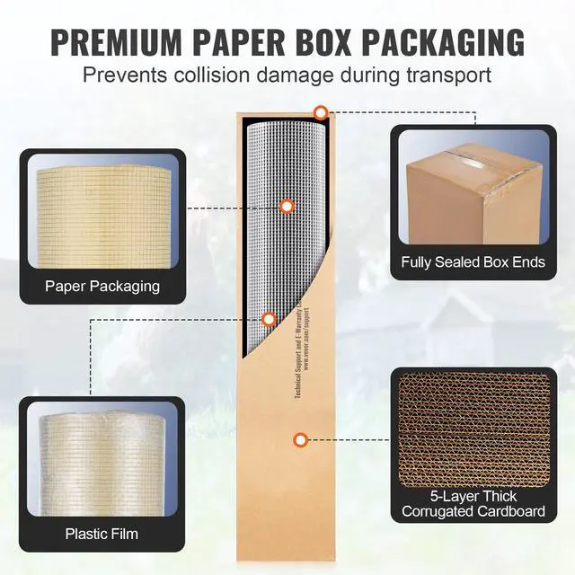 Alt view image 8 of 9 - VEVOR Hardware Cloth, 1/4 inch 48in x 100 ft 23 Gauge, Hot Dipped Galvanized Wire Mesh Roll, Chicken Wire Fencing, Wire Mesh for Rabbit Cages, Garden, Small Rodents