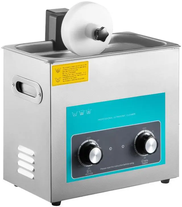 Main image of Ultrasonic Vinyl Record Cleaner 6L 40kHz Vinyl Ultrasonic Cleaning Machine Knob Control Record Ultrasonic Cleaner 4 Records Vinyl Sonic Cleaner Stainless Steel Tank with Mechanical Heater & Time