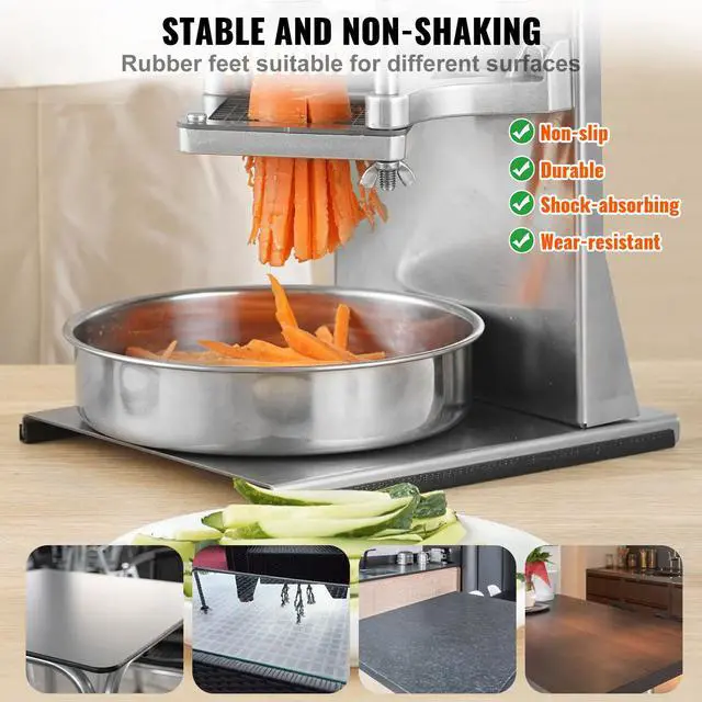 Alt view image 12 of 14 - VEVOR Commercial French Fry Cutter with 4 Replacement Blades, 1/4 and 3/8 Blade Easy Dicer Chopper, 6-wedge Slicer and 6-wedge Apple Corer, Lemon Potato Cutter for French Fries with Extended Handle
