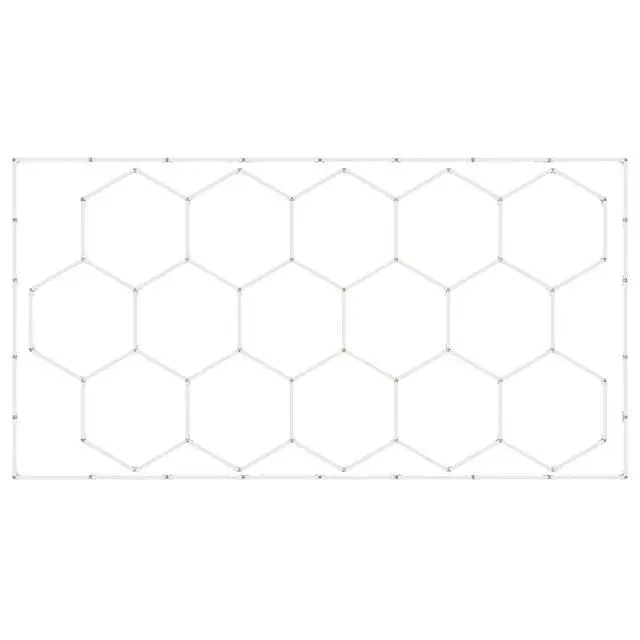 Alt view image 2 of 8 - VEVOR  Hexagon Garage Lights 66300LM 15 Grids Honeycomb LED Shop Ceiling Light