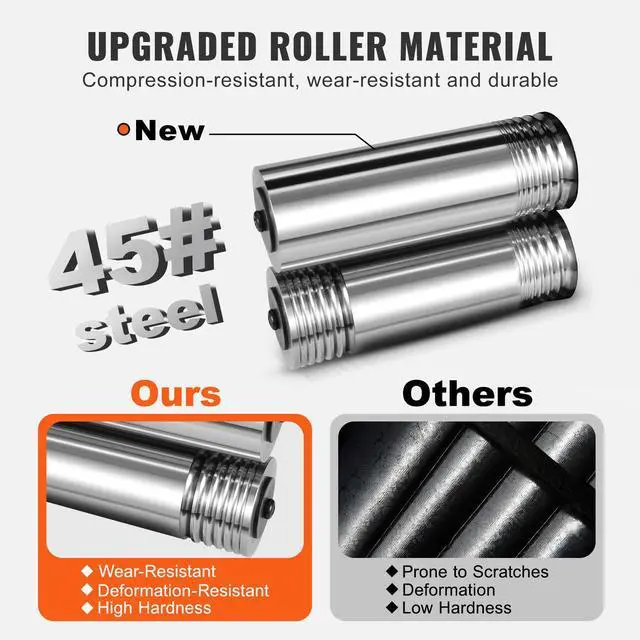 Alt view image 12 of 14 - VEVOR Rolling Mill, 1.77"/45 mm Jewelry Rolling Mill Machine, 1: 2.4 Gear Ratio, 3-in-1 Multi-function Rolling Mill, 0-6 mm Press Thickness for Metal Jewelry Making Sheet Square Wire Semicircle