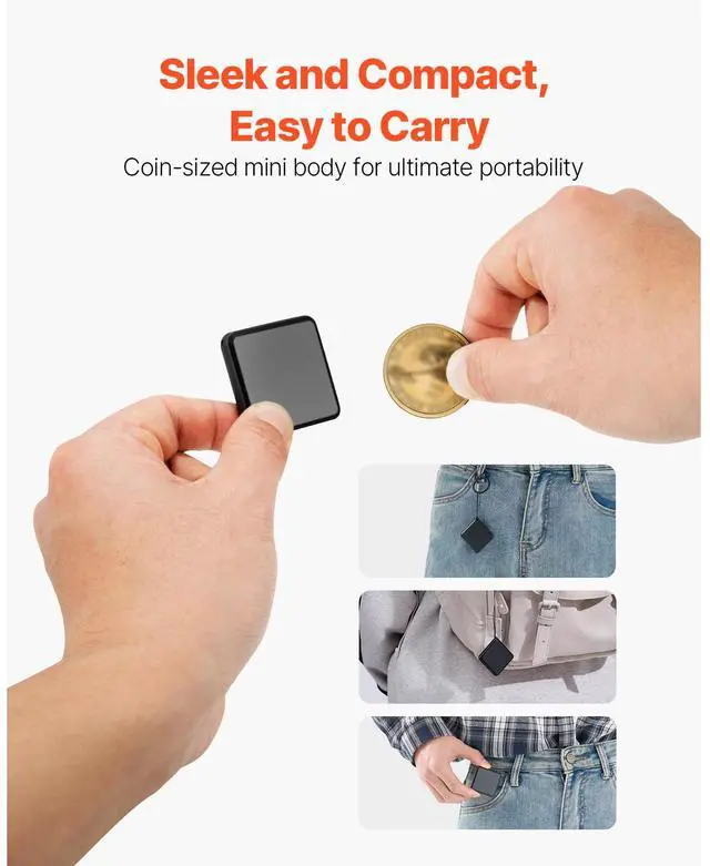 Alt view image 9 of 14 - Mini Spy Digital Voice Activated Recorder Magnet Recording Listening Device