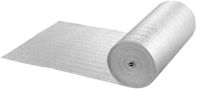 Alt view image 4 of 10 - VEVOR Double Reflective Insulation Roll Foam Core Radiant Barrier 600 in x 24 in x 1/8 in