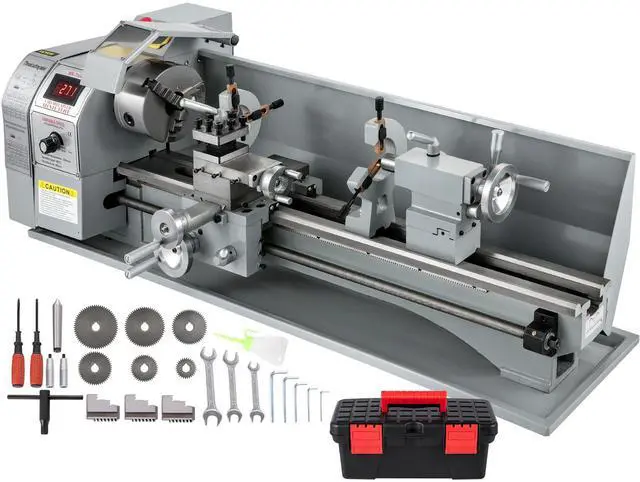 Main image of Metal Lathe 8.7 x 29.5 Inch/220 x 750MM Mini Metal Lathe 1.1KW Infinitely Variable Speed  Mini Lathe Machine  LED Screen for Counter Face Turning Driling