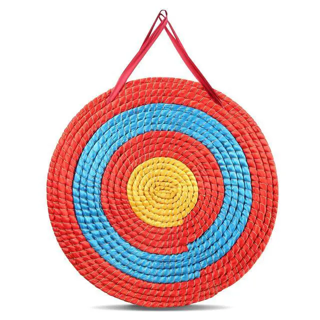 Alt view image 8 of 14 - VEVOR Archery Target, 3 Layers 20" Arrow Target, Traditional Solid Straw Round Archery Target Shooting Bow, Hand-Made Arrows Target, Coloured Rope Target for Backyard Outdoor Hunting Shooting Practice