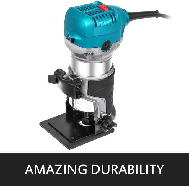 Alt view image 2 of 7 - Compact Router 1.25HP With Fixed Base, Plunge Base and Tilt Base, Variable Speed Wood Router Kit Max Torque 30,000RPM 800W For Woodworking & Furniture Manufacturing