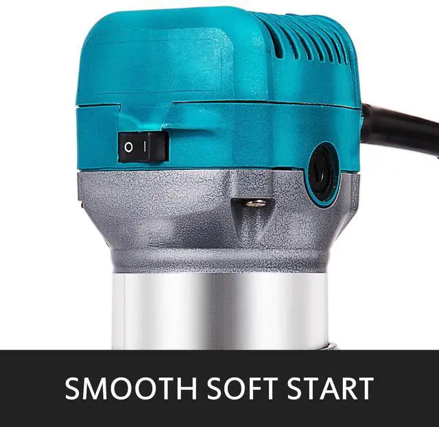 Alt view image 4 of 7 - Compact Router 1.25HP With Fixed Base, Plunge Base and Tilt Base, Variable Speed Wood Router Kit Max Torque 30,000RPM 800W For Woodworking & Furniture Manufacturing