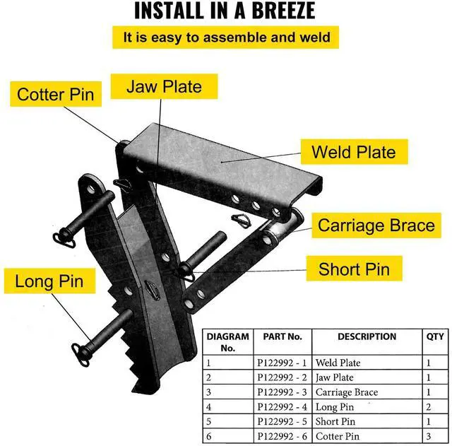 Alt view image 5 of 7 - Hydraulic Backhoe Thumb, 18 inch 1/2" Thickness Heavy Duty Excavator Thumb, Black Steel Weld On Thumb Attachments with Hydraulic Cylinder, Mechanical Hydraulic Thumb for Backhoe/Excavator