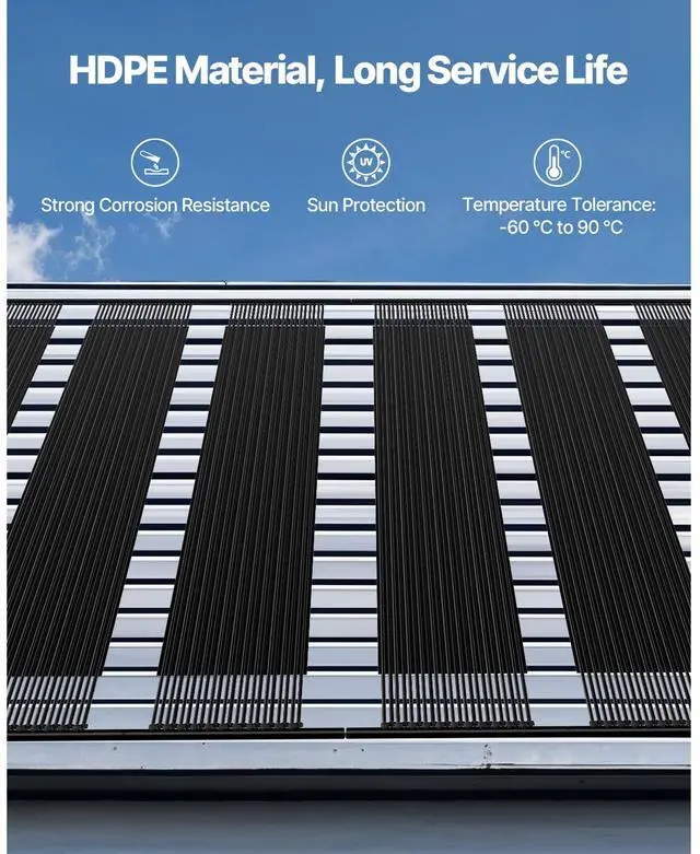 Alt view image 2 of 7 - Solar Pool Heater, 4 x 10 ft HDPE Solar Pool Panel( 4 Pcs) - Durable & Weather-Proof, with Complete Accessories, Universal Solar Pool PanelRaises Water Temperature, Aboveground & Inground Pool