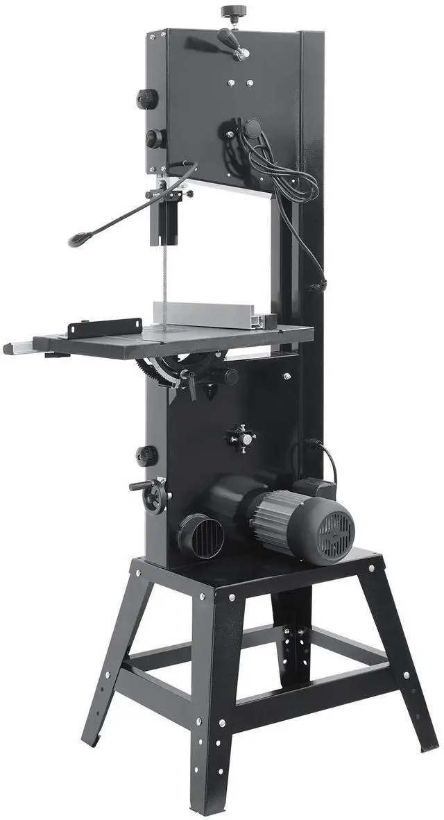 Main image of Band Saw, 13.39-Inch, Benchtop Bandsaw with Stand, 440-846 RPM Continuously Viable Speed, 1100W 1-1/2HP, 110V, Optimized Work Light, and Miter Gauge, for Woodworking Aluminum Wood Metal Copper
