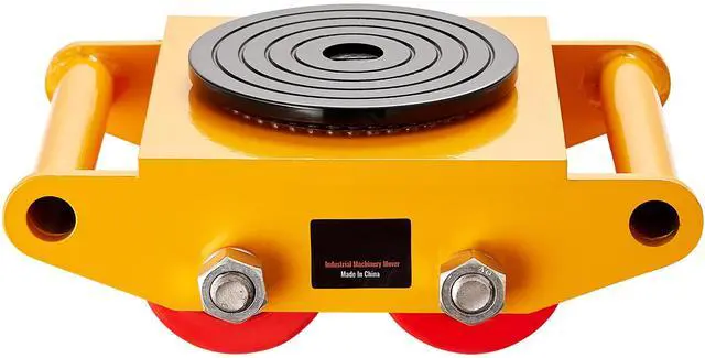 Alt view image 8 of 14 - VEVOR 4PCS Machinery Skate Dolly, 17637 LBS/8T Industrial Machinery Mover, Heavy Duty Carbon Steel Machinery Moving Skate with 4 PU Wheels and 360° Rotation Non-Slip Cap for Warehouse, Workshop, Facto