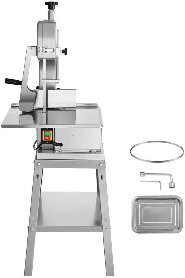 Alt view image 8 of 14 - VEVOR 1800W Commercial Electric Meat Bandsaw Stainless Steel Bone Sawing Machine