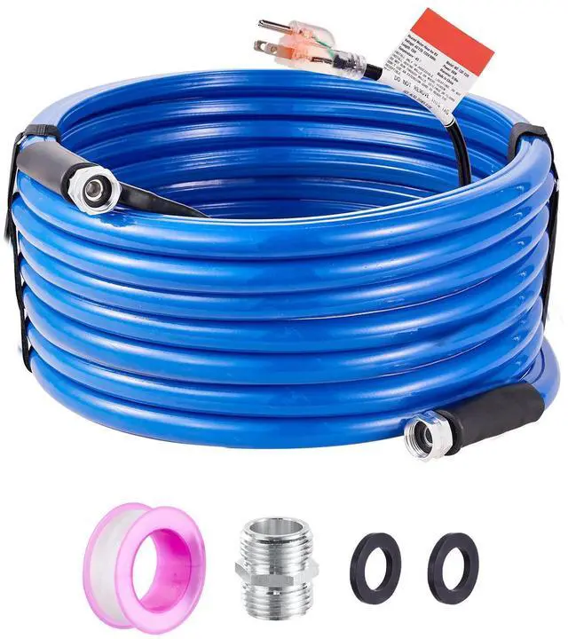Alt view image 2 of 8 - VEVOR 50ft Heated Water Hose for RV, Heated Drinking Water Hose Antifreeze to -45°F, Automatic Self-regulating, 5/8" I.D. with 3/4" GHT Adapter, Lead and BPA Free
