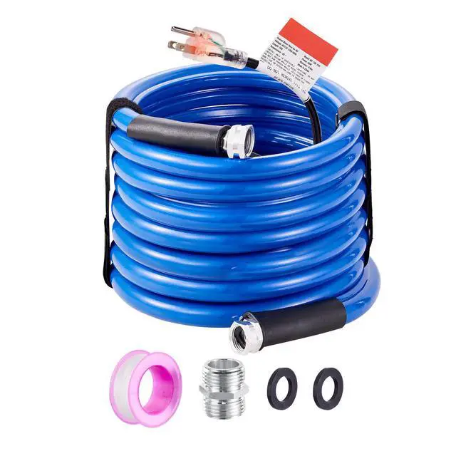 Alt view image 3 of 9 - VEVOR 25ft Heated Water Hose for RV, Heated Drinking Water Hose Antifreeze to -45°F, Automatic Self-regulating, 5/8" I.D. with 3/4" GHT Adapter, Lead and BPA Free