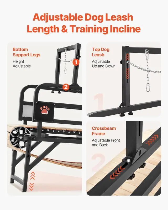 Alt view image 5 of 8 - Dog Treadmill for Large Dogs up to 220 lbs Indoor Pet Running Machine