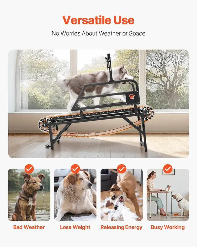 Alt view image 7 of 8 - Dog Treadmill for Large Dogs up to 220 lbs Indoor Pet Running Machine