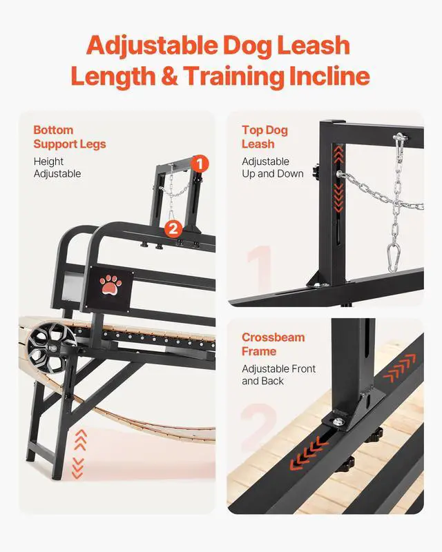 Alt view image 5 of 8 - Dog Treadmill for Medium Dogs up to 220 lbs Indoor Pet Running Machine