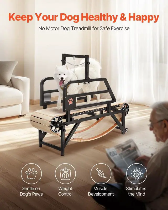 Alt view image 3 of 8 - Dog Treadmill for Medium Dogs up to 220 lbs Indoor Pet Running Machine