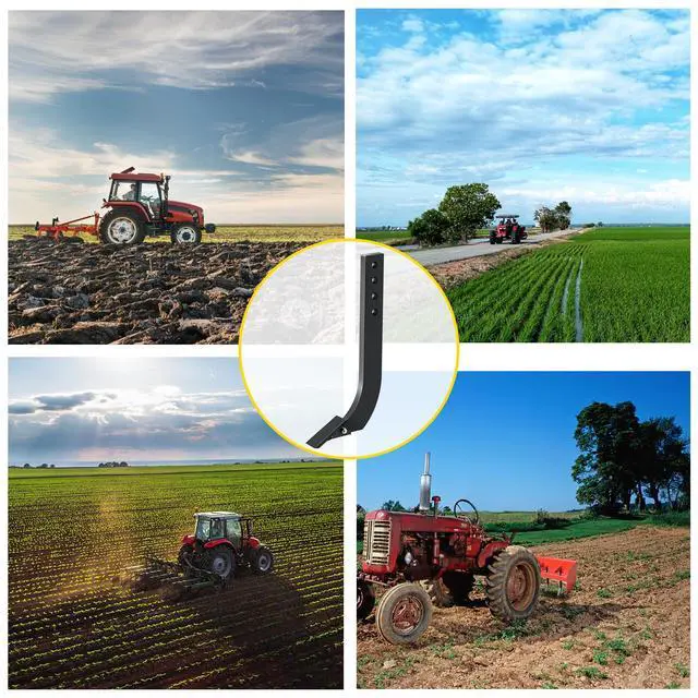 Alt view image 7 of 7 - Box Blade Shank, 18\'\' Scarifier Shank, 4 Holes Box Scraper Shank, Ripper Shank with Removable Tapered Teeth and Pins, Adjustable Shanks Assembly for Replacement, Digging, Plowing, 4PCS