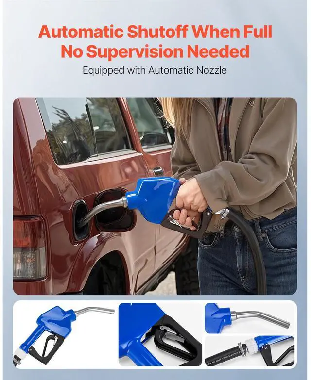 Alt view image 7 of 8 - VEVOR 110V DEF Transfer Pump Kit, 8 GPM, Diaphragm Self Priming Electric Water Pump for Diesel Exhaust Fluid Urea, with Mounting Bracket Flow Meter Automatic Nozzle Hose, for Liquid Transportation