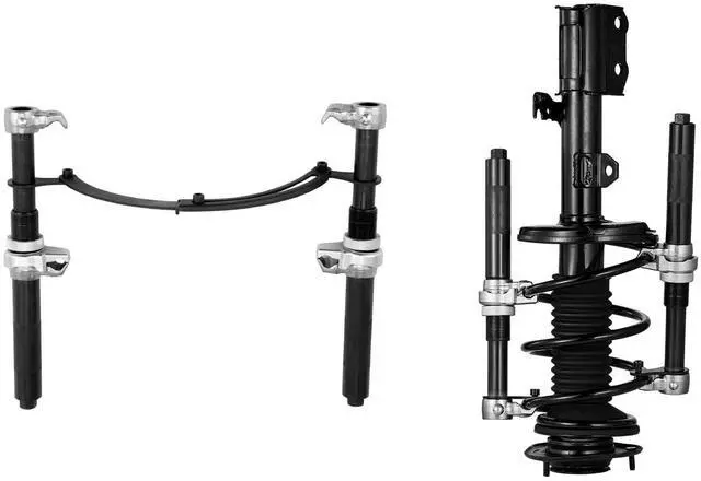 Alt view image 8 of 14 - VEVOR Coil Spring Compressor Tool, 2 pcs Heavy Duty Macpherson Strut Spring Compressor Set, 2646 lbs Strut Spring Compressor with Safety Bracket and Carrying Case, for Car Truck ATV UTV