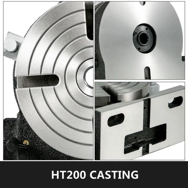 Alt view image 3 of 7 - Rotary Table 8Inch Horizontal Vertical HV8 Precision 3MT Milling Drilling Machine Vernier Reading Milling Drilling Boring