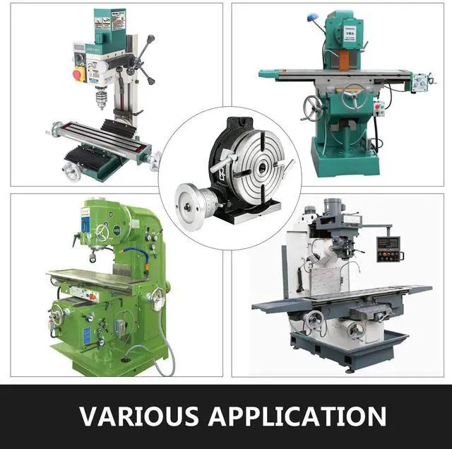 Alt view image 7 of 7 - Rotary Table 8Inch Horizontal Vertical HV8 Precision 3MT Milling Drilling Machine Vernier Reading Milling Drilling Boring