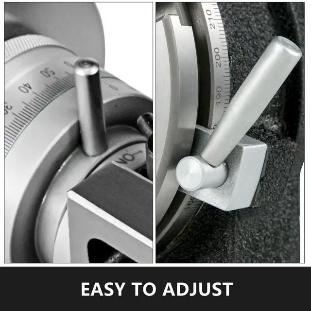 Alt view image 5 of 7 - Rotary Table 8 Inch/200 MM Horizontal Vertical Rotary Table 3-Slot Rotary Table for Milling Machine MT-3 Rotary Table for Milling 360 Degrees Precision Rotary Table