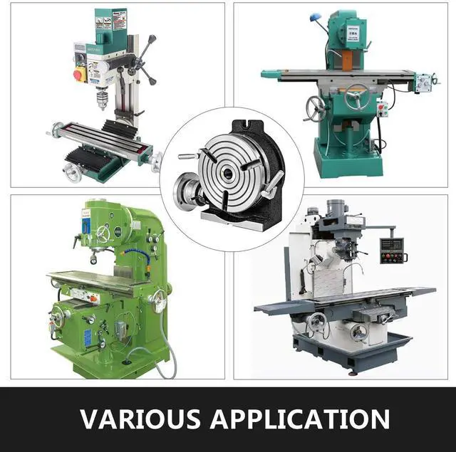 Alt view image 7 of 7 - Rotary Table 8 Inch/200 MM Horizontal Vertical Rotary Table 3-Slot Rotary Table for Milling Machine MT-3 Rotary Table for Milling 360 Degrees Precision Rotary Table
