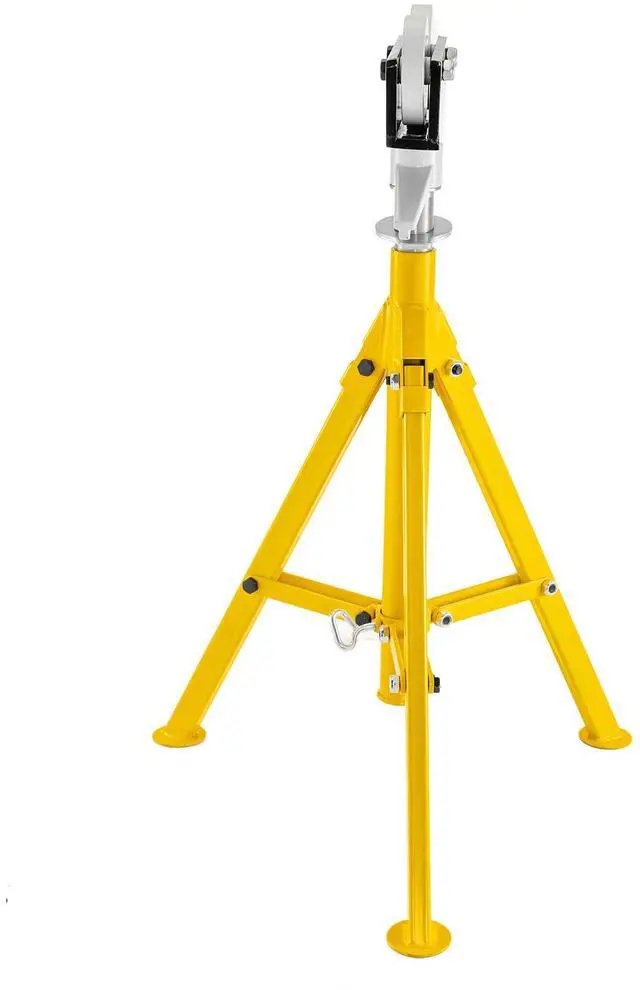 Main image of 0.5-12 inch Roller Pipe Stand Adjustable Height 32\"-55\" Pipe 2500Lb Capacity Jack Stands Folding Portable High Folding Pipe Stand with Roller Head Fold A Trailer Jacks