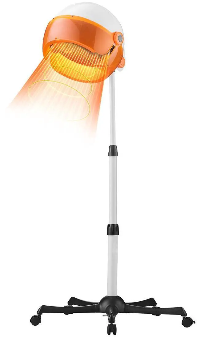 Alt view image 8 of 14 - VEVOR Professional Hooded Dryer, 1875W High-Power Bonnet Hair Dryer, Sit Under Hair Dryer with Timer, 3 Temp Settings & Wind Speed, Floor Standing Rolling Base with Wheels for Beauty Salon Home Spa