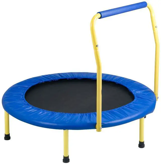 Alt view image 9 of 15 - VEVOR 3FT Trampoline for Kids Indoor/Outdoor Foldable Baby Toddlers Trampoline
