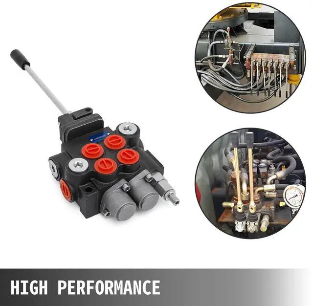 Alt view image 3 of 7 - Hydraulic Valve 2 Spool Hydraulic Joystick Control Valve 11gpm Hydraulic Directional Control Valve Double Acting for Tractors Loaders Tanks