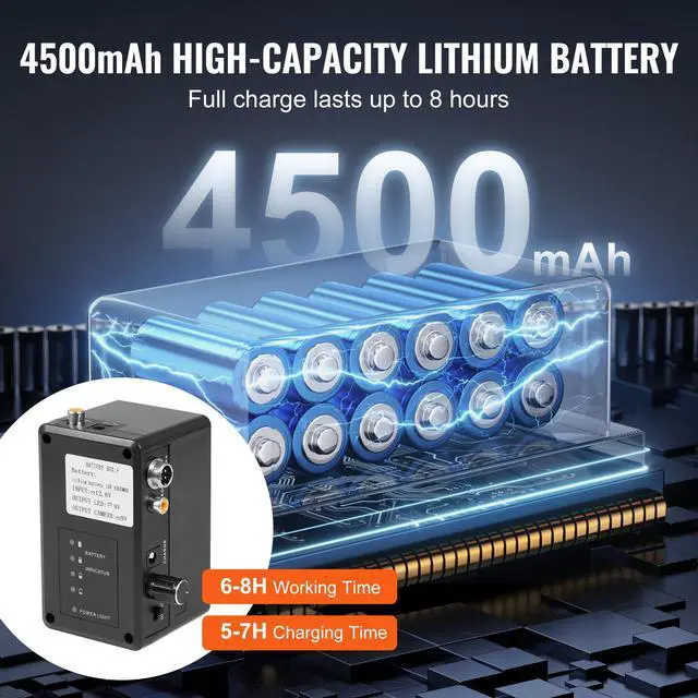 Alt view image 7 of 8 - VEVOR Sewer Camera, 165 ft/50m, Self-Leveling Pipeline Inspection Camera with 9" 1080P HD Screen, 36X Zoom, IP68 Waterproof Plumbing Camera with Lights-12 LED, 32GB Card Snake Camera for Duct Pipe