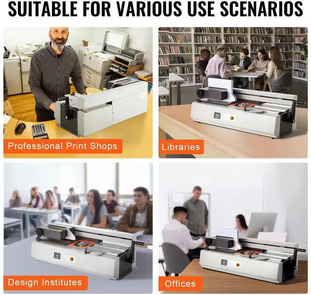Alt view image 7 of 8 - VEVOR Thermal Binding Machine, 400 Sheets Capacity Hot Glue Binding Machine, Thermal Book Binder 40mm Binding Thickness A3(Short Edge)/A4/A5 Document