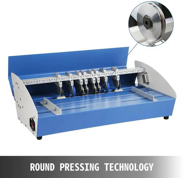 Alt view image 4 of 7 - Electric Creasing Machine 21 Inch Paper Creasing Scoring Machine 3 in 1 Creasing Machine with Heavy Duty Metal Present Multi-function