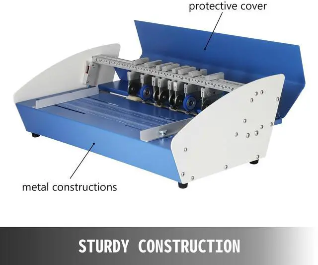 Alt view image 2 of 7 - Electric Creasing Machine 21 Inch Paper Creasing Scoring Machine 3 in 1 Creasing Machine with Heavy Duty Metal Present Multi-function