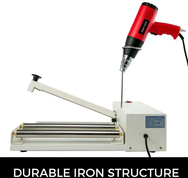 Alt view image 2 of 7 - 18\" Shrink Wrap Sealer, 530W I-Bar Shrink Wrap Machine, Shrink Wrap Sealer with Heat Gun and Shrink Film Suit for PVC POF Film