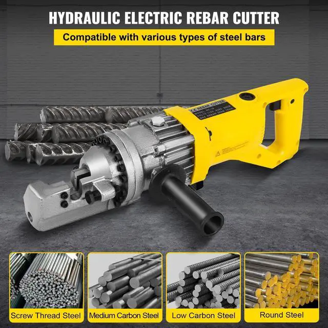 Alt view image 2 of 7 - Electric Rebar Cutter, 900W Portable Electric Hydraulic Rebar Cutter, Cutting up to 5/8 Inch #5 4-16mm Rebar within 3 Seconds,110V,with Easy to Carry Stainless Box
