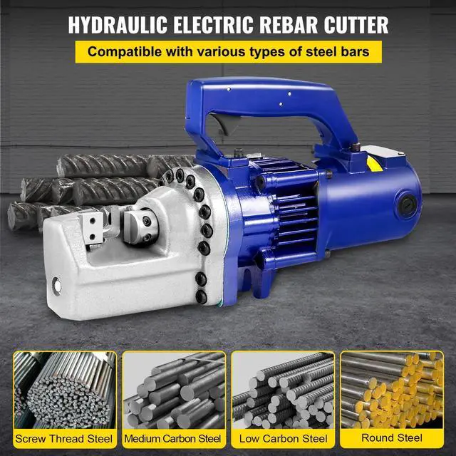 Alt view image 2 of 7 - Electric Rebar Cutter, 1350W Portable Electric Hydraulic Rebar Cutter, Cutting up to  7/8 Inch #7 4-22mm Rebar within 4.5 Seconds,110V,with Easy to Carry Stainless Box