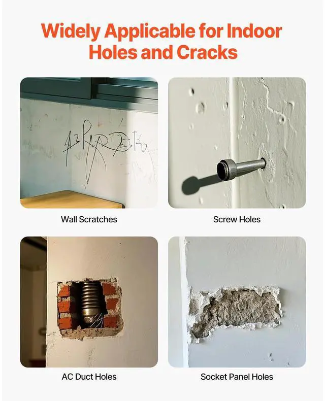 Alt view image 13 of 14 - VEVOR 16PCS Drywall Repair Kit 4/6/8-inch Self-Adhesive Dry Wall Repair Patch Kit