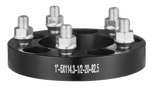 Alt view image 8 of 14 - VEVOR 1" 5"x4.5" Wheel Spacers Wheel Adapters 5 Lug Forged Spacer 4 PCS Black