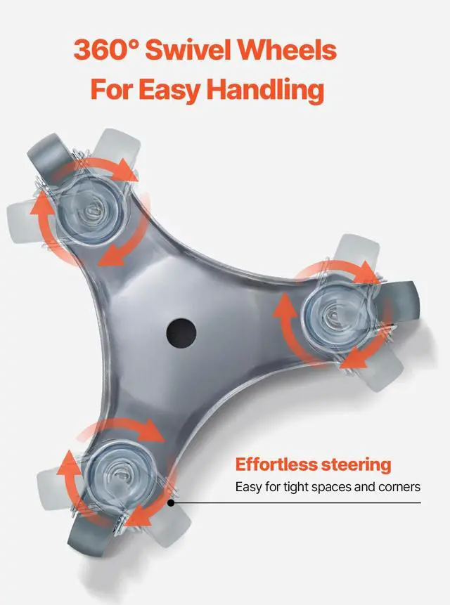 Alt view image 12 of 14 - VEVOR Furniture Dolly 4 pcs Steel Tri-dolly Set Furniture Mover 440 lbs Capacity